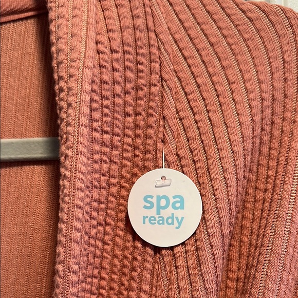 Rust Waffle Knit Robe - Picture 4 of 7